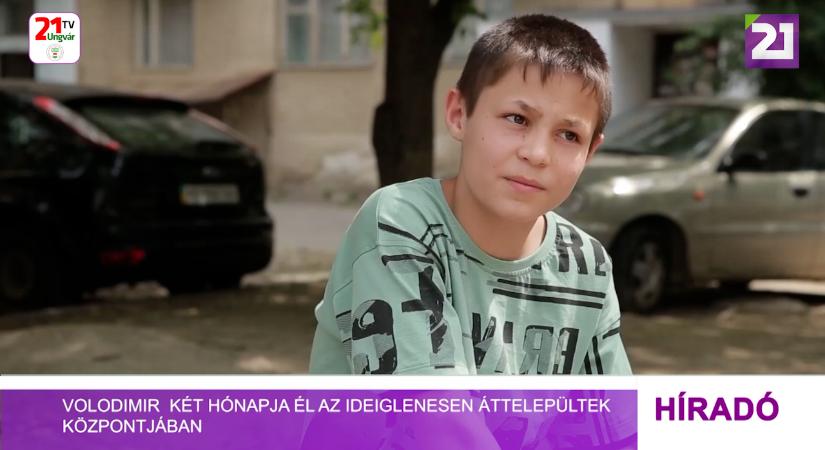 Volodimir két hónapja él az ideigelenesen áttelepültek központjában (videó)