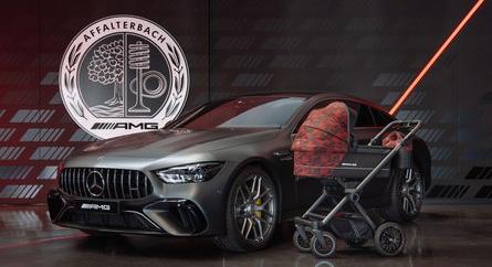 Száguldást szerető kisbabák előnyben: Mercedes-AMG babakocsit készített a Hartan