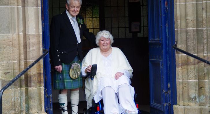 Hatvan évvel a lánykérés után házasodott össze egy idős pár