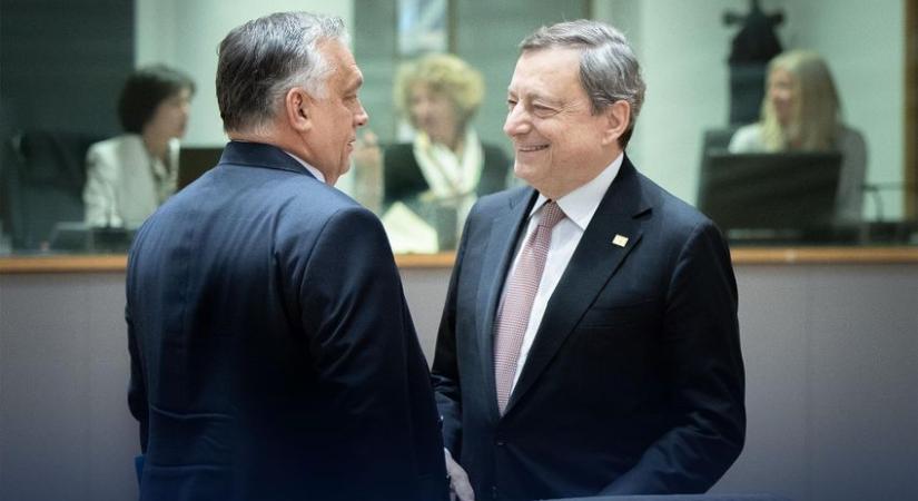 Orbán Viktor: gyors egyeztetés Mario Draghi olasz miniszterelnökkel