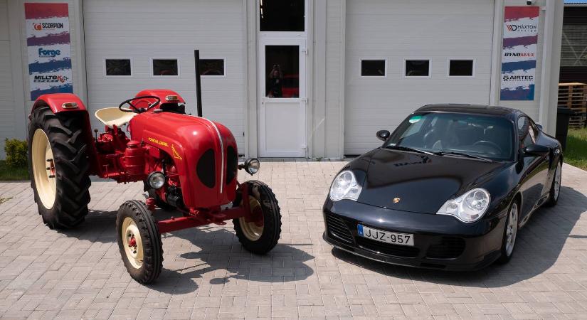 Melyik a kanosabb: a Porschék két véglete - Erőmérő: Porsche 911 Turbo (996) és Porsche 238 traktor