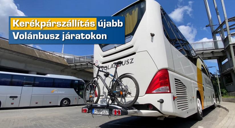 Aggtelekre, Tiszafüredre és Egerbe is lehet Volánbusz-járatokon kerékpárt szállítani
