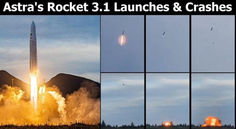 Kudarcba fulladt az Astra Space rakétájának indítása (videó)
