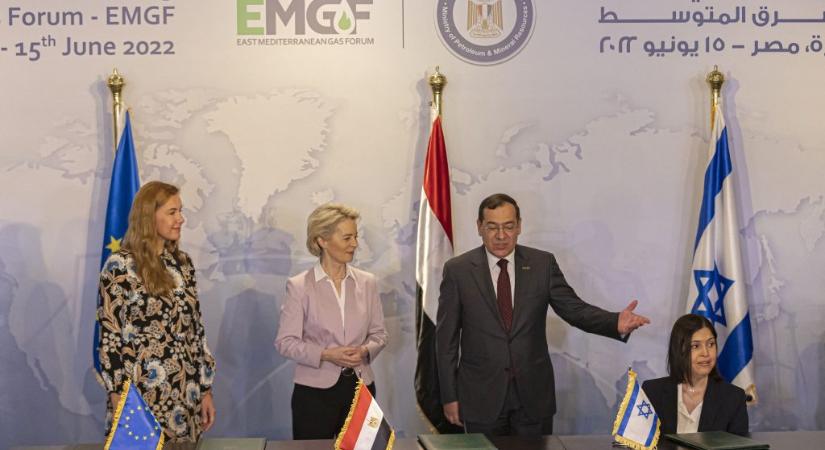 Egyiptomon keresztül exportál Európába földgázt Izrael