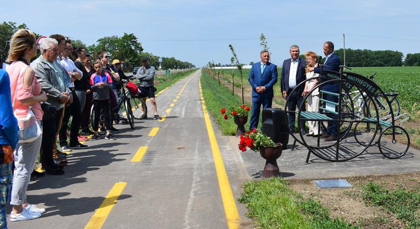 7 kilométeres kerékpárút épült Debrecen és Nagyhegyes között