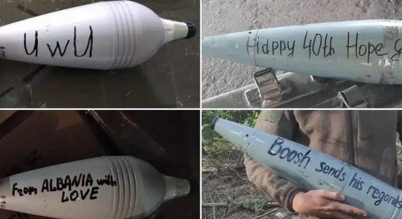 40 euróért üzenetet írhatsz az ukrán gránátokra, amelyeket orosz katonákra lőnek