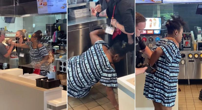 Egy éve ilyenkor: Videón, ahogy ököllel sorozza a vendég fejét a McDonald’s pultosa