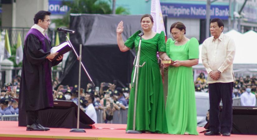 Beiktatták Duterte lányát a Fülöp-szigetek alelnökeként