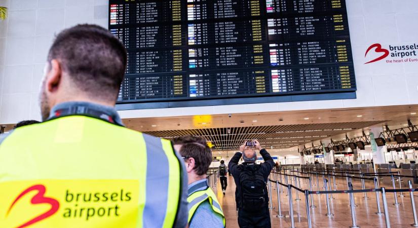 Minden induló járatot töröltek a brüsszeli reptéren