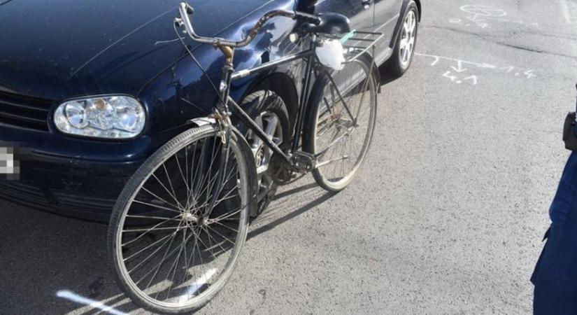 Autóval ütközött egy figyelmetlen kerékpáros Kunmadarason