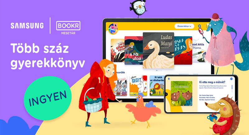 Ingyenesen elérhetővé válik Magyarország legnagyobb digitális Mesetára a BOOKR Kids és a Samsung együttműködésében