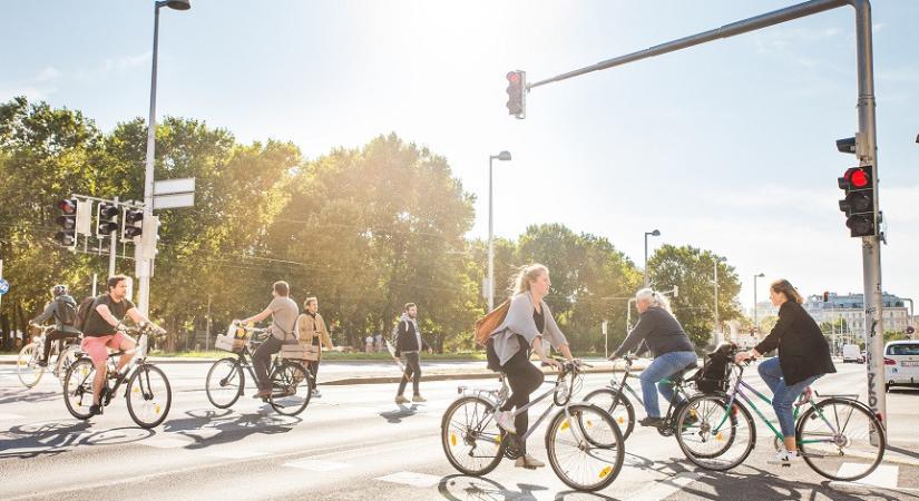 Egyre többen pattannak biciklire Bécsben