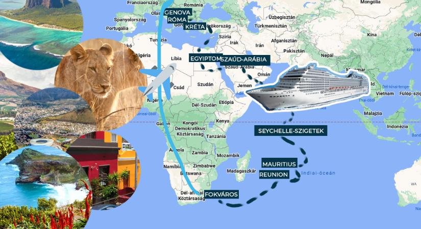 Ez hihetetlen jó: 33 napos hajóút és körutazás Dél-Afrikába! Életre szóló kaland!