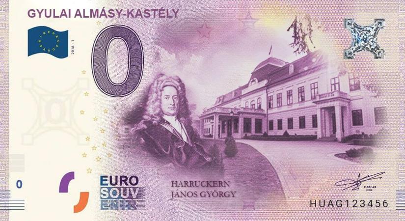 A nulla euro-s emlékpénzre került a gyulai kastély