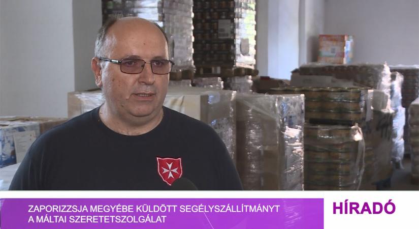 Zaporizzsja megyébe küldött segélyszállítmányt a Máltai Szeretetszolgálat (videó)