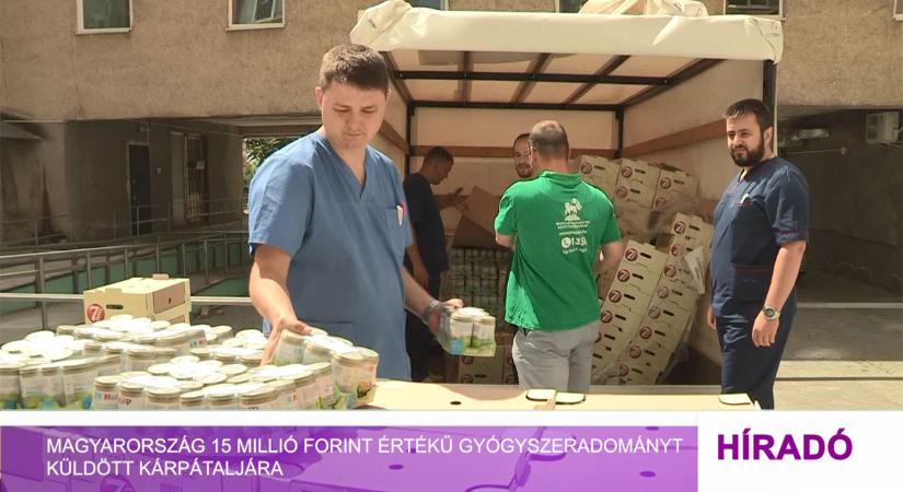 Magyarország 15 millió forint értékű gyógyszeradományt küldött Kárpátaljára (videó)