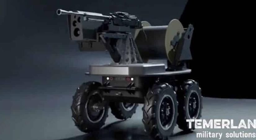 Rohamgépfegyverekkel felfegyverzett „Terminátor” robotokat vetnek be Ukrajnában