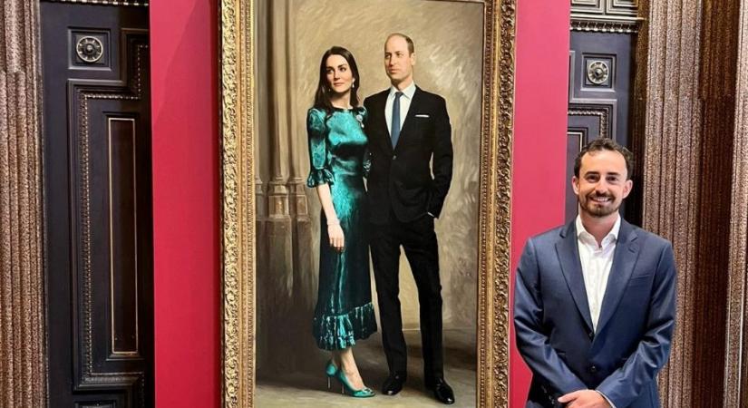 Először festettek hivatalos portrét Vilmos hercegről és Katalin hercegnőről