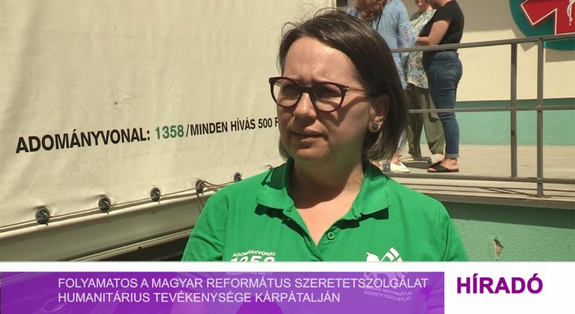 Folyamatos a Magyar Református Szeretetszolgálat humanitárius tevékenysége Kárpátalján (videó)