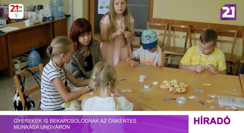 Gyerekek is bekapcsolódnak az önkéntes munkába Ungváron (videó)
