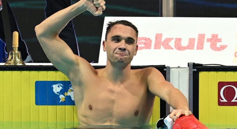 Milák Kristóf aranyérmes 100 méter pillangón a vizes vb-n