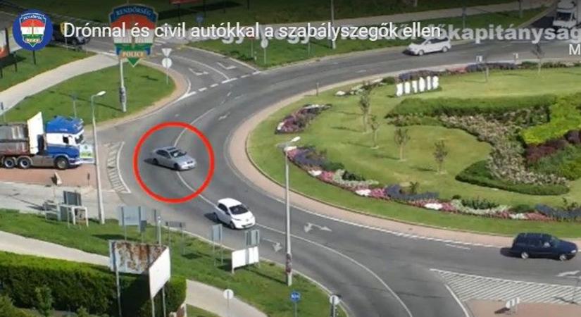 Rendőrök videózták, hogy a körforgalom nekünk szögletes, a piros lámpa meg inkább zöld