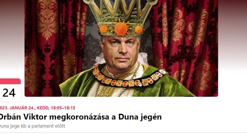 18 ezren jelezték, hogy elmennének, ha Orbán Viktor a Duna jegén koronáztatná meg magát