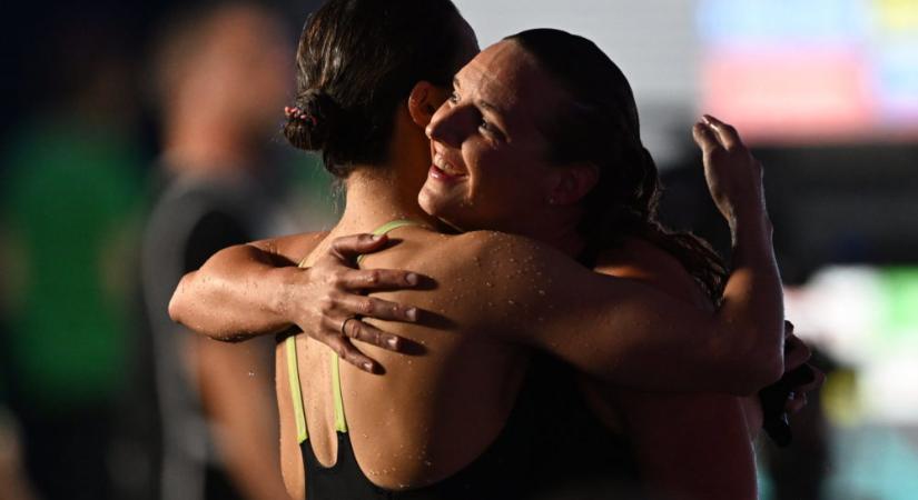 Hosszú Katinka a női 400 méteres vegyesúszás döntője után