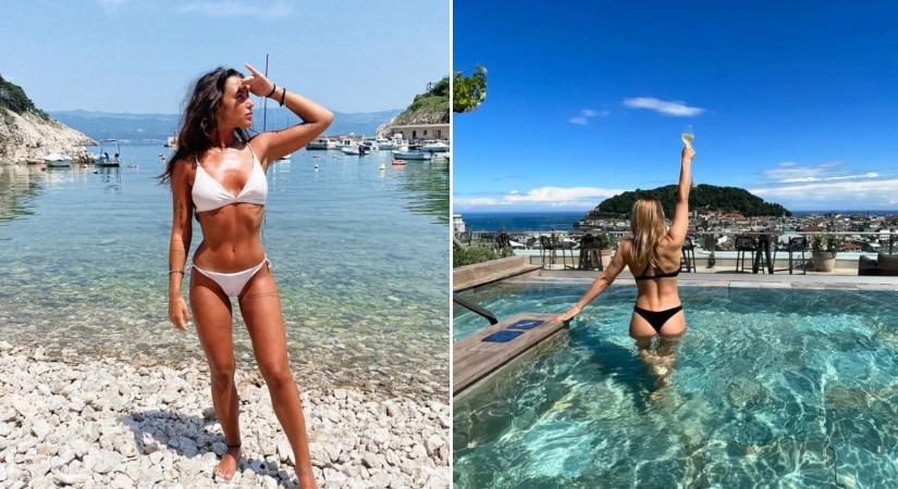 Szexi bikinik, gyönyörű vízpartok – így nyaralnak a magyar sztárok