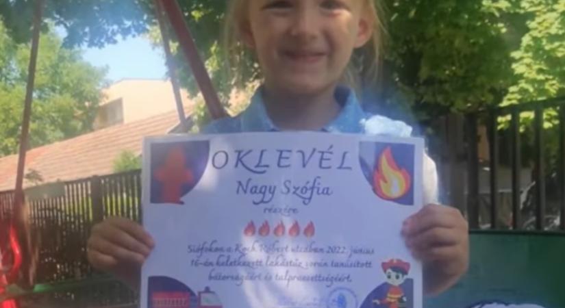 Lakástüzet akadályozott meg egy ötéves siófoki kislány