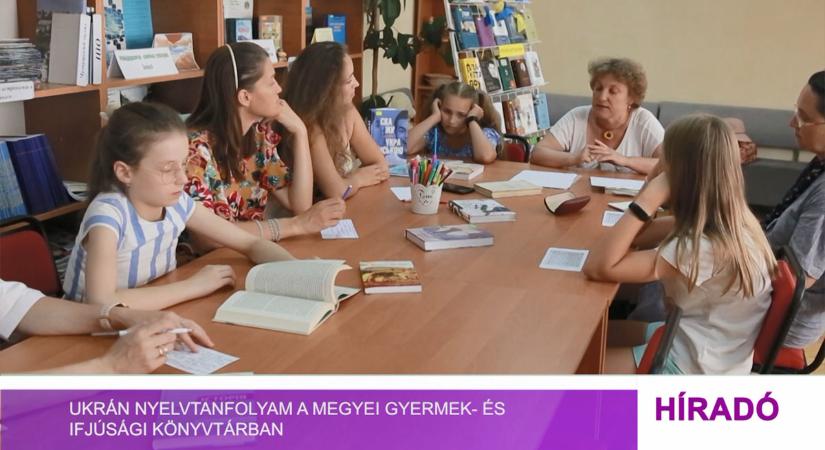 Ukrán nyelvtanfolyam a megyei gyermek- és ifjúsági könyvtárban (videó)