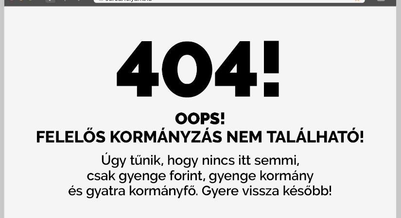 Gyurcsány Ferenc: 404! Oops! Felelős kormányzás nem található!