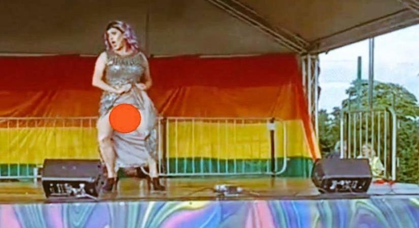 A nemi szervét mutogatta gyerekeknek egy transzvesztita a "családbarát" Pride-on