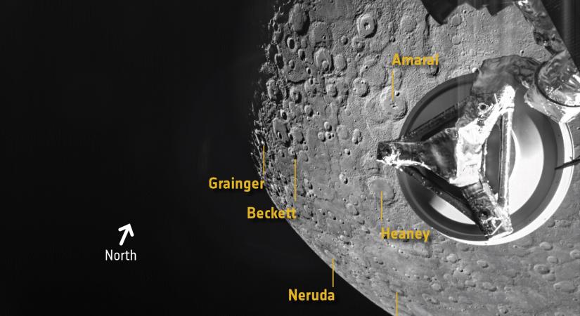 Gyönyörű közelképeket küldött a Merkúrról a BepiColombo űrszonda