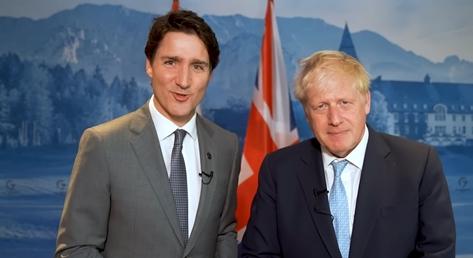 Zavarba ejtő videóban üzent az ukránoknak Johnson és Trudeau a G7-ről