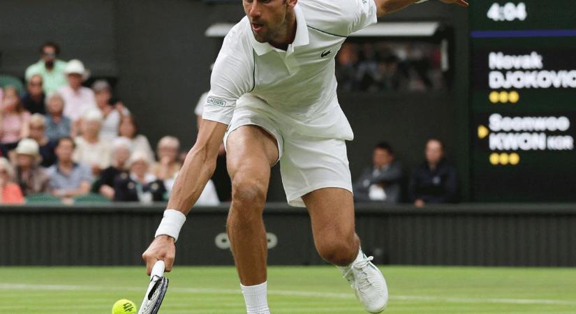 Wimbledon: négy játszmában nyert a címvédő, Djokovics