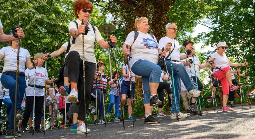 Nordic walking bottal a kezükben ápolták a salgótarjániak a finn-magyar kapcsolatokat