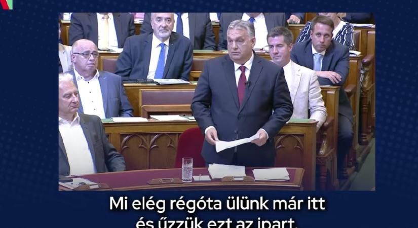 Orbán élvezi, hogy Kálmán Olgával beszélhetett a parlamentben