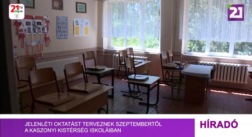 Jelenléti oktatást terveznek szeptembertől a Kaszonyi Kistérség iskoláiban (videó)