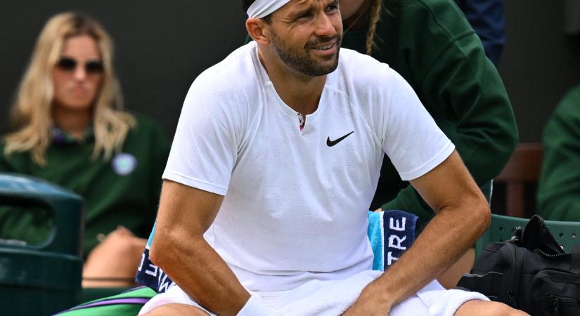 Wimbledon: Dimitrov megsérült, feladta Johnstone ellen