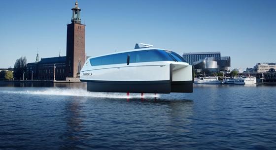 A víz felett „repül” a világ leggyorsabb elektromos kompja, Stockholmban válthatja le az autós ingázást