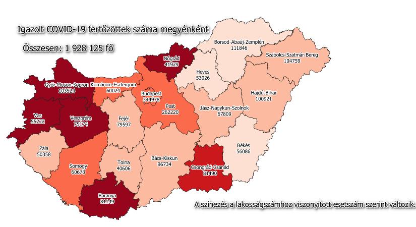 Csongrád-Csanád megyében 96 Covid-fertőzöttet azonosítottak