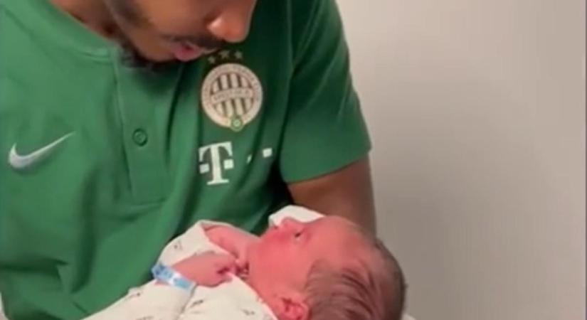 Videó: gyönyörű, felejthetetlen pillanatok, ahogyan az FTC játékosa a kisbabáját fogja