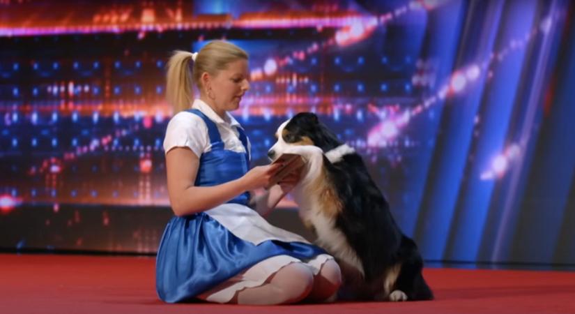 Elolvadt a zsűri és a közönség is a hollókői dog dancinges párostól az America’s Got Talenten