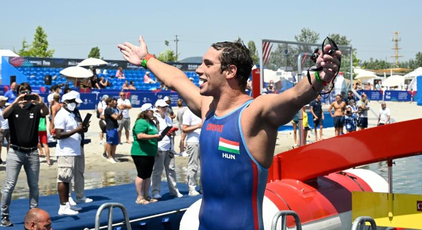 Bravúros bronzérem: Gálicz Péter harmadik lett 25 km-es úszásban