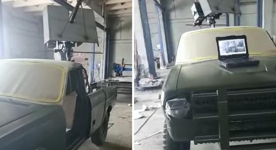 Íme az ukrán Mad Max-műhely, ahol régi kocsikból lesznek háborús járművek