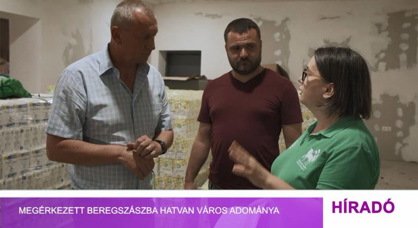 Megérkezett Beregszászba Hatvan város adománya (videó)