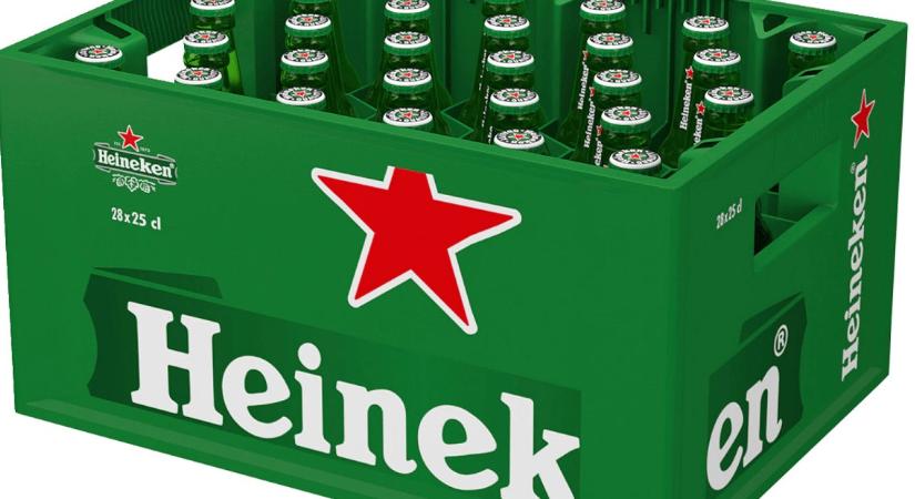 Vigyázat: üvegforgácsok lehetnek a kis üveges Heinekenben