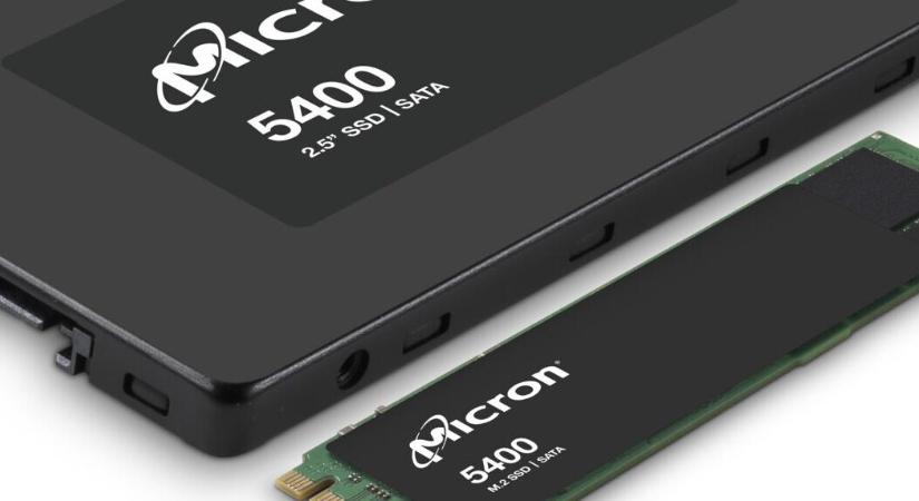 Adatközpontokat céloz a Micron 5400-as SSD-családja