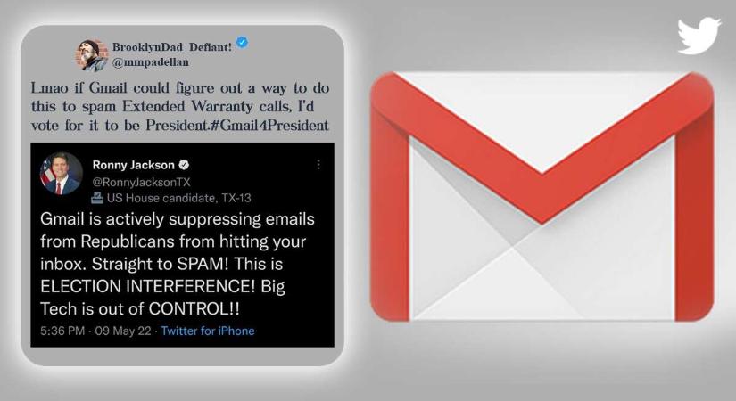Amerikai Republikánus Párt azt állítja, hogy a Gmail szándékosan szabotálta